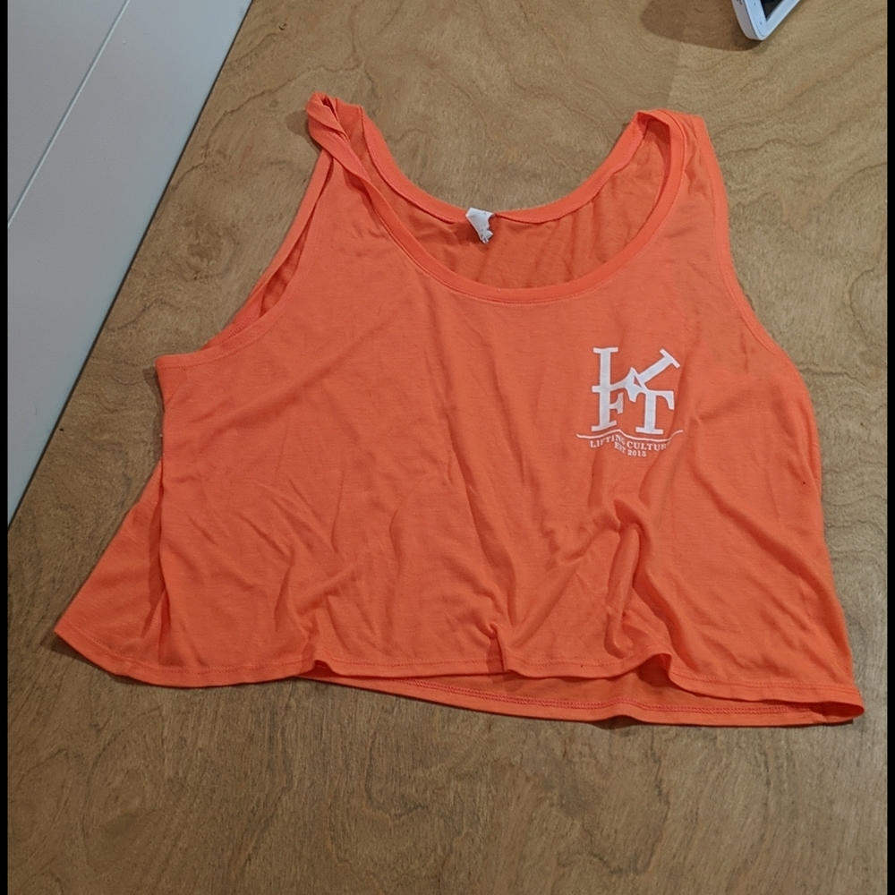 Lifting Culture Crop Top Orange